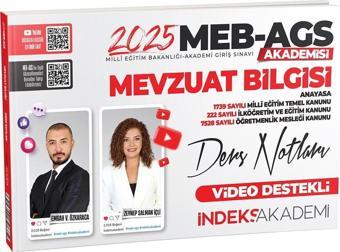 İndeks Akademi 2025 MEB-AGS Akademisi Mevzuat Bilgisi Video Ders Notları - İndeks Akademi Yayıncılık