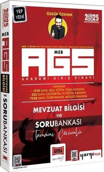 Yargı 2025 MEB-AGS Mevzuat Bilgisi ve Soru Bankası Çözümlü - Özgür Özkınık Yargı Yayınları - Yargı Yayınları