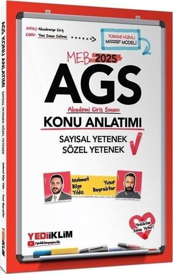 Yediiklim 2025 MEB-AGS Sözel-Sayısal Yetenek Konu Anlatımı Yediiklim Yayınları - Yediiklim Yayınları