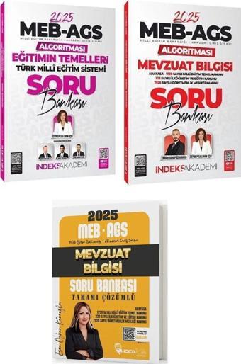 Hoca Kafası + İndeks 2025 MEB-AGS Eğitimin Temelleri + Mevzuat Bilgisi Soru Bankası 3 lü Set - Hoca Kafası Yayınları