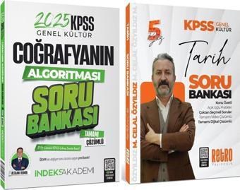 Retro + İndeks 2025 KPSS Tarih 5Yüz + Coğrafya Soru Bankası 2 li Set - Mehmet Celal Özyıldız Retro + İndeks - Retro Yayıncılık