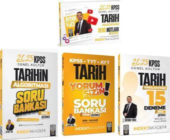 İndeks Akademi 2025 KPSS Tarih Video Ders Notları + Soru + 15 Deneme 4 lü Set - Aydın Yüce - İndeks Akademi Yayıncılık
