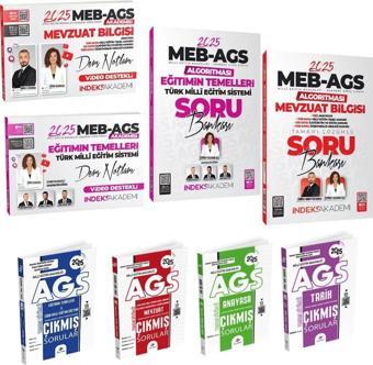 İndeks + Dizgi 2025 MEB-AGS Eğitimin + Mevzuat + Tarih + Anayasa Ders + Soru + Çıkmış Sorular 8 li - İndeks Akademi Yayıncılık