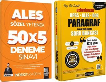 Pegem + İndeks 2025 ALES Paragraf Ezberbozan Soru Bankası + 5 Deneme 2 li Set Pegem + İndeks - Pegem Akademi Yayıncılık