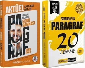 Pegem + İndeks 2025 KPSS ALES DGS Paragraf Ezberbozan 20 Deneme + Soru 2 li Set Pegem + İndeks - Pegem Akademi Yayıncılık