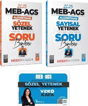 Hoca Kafası + İndeks 2025 MEB-AGS Sözel + Sayısal Yetenek Video Kafa Notlar + Soru Bankası 3 lü Set - Hoca Kafası Yayınları