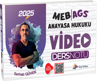 Dizgi Kitap 2025 MEB AGS Anayasa Hukuku Video Ders Notu - Serhat Güven Dizgi Kitap - Dizgi Kitap Yayınları
