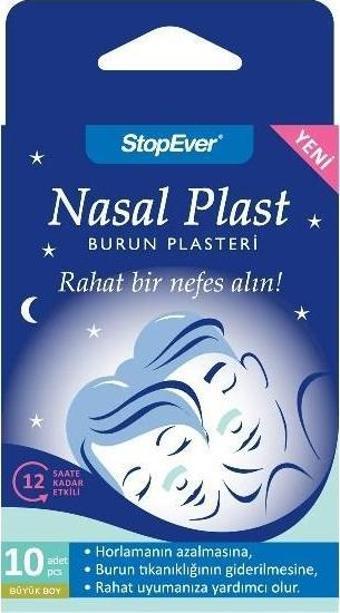 Stopever Nasal Plast Burun Plasteri Büyük 10 Lu