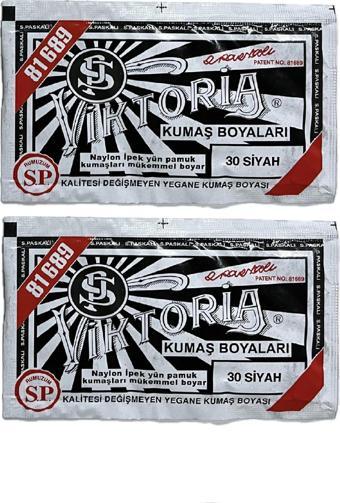 Siyah Kumaş Boyası Viktoria 10gr 2Adet