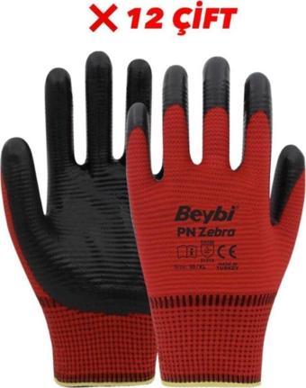Beybi Pn5 Zebra Iş Eldiveni 12 Çift