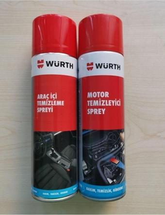 Würth Motor Temizleyici Ve Araç Içi Temizleme Spreyi Ikisi Birarada 500 Ml