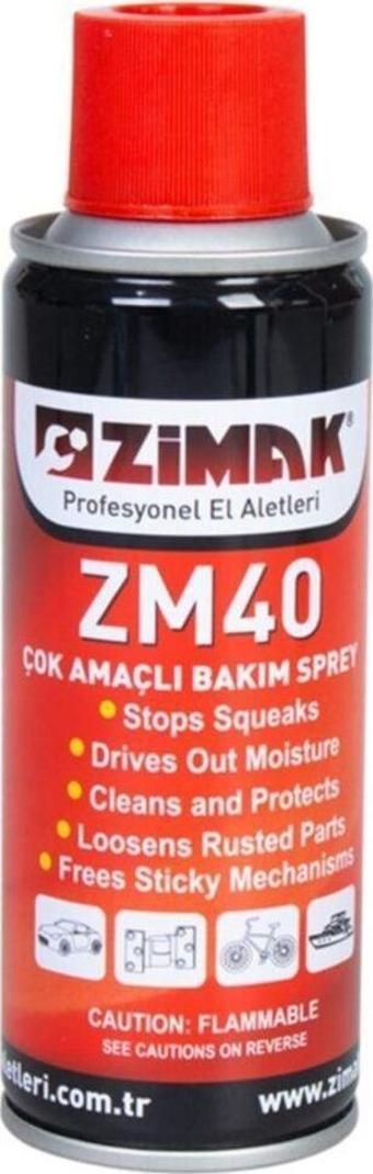 Zimak Çok Amaçlı Bakım Yağlama Pas Sökücü Sprey 200Ml Zm40 Zmk-1286