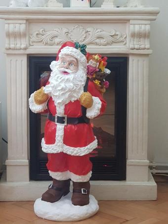 Arose Noelbaba Yeniyıl Yılbaşı Biblo Heykel 90Cm
