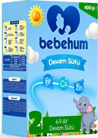 Bebehum 2 Devam Sütü 400 Gr 6-9 Ay