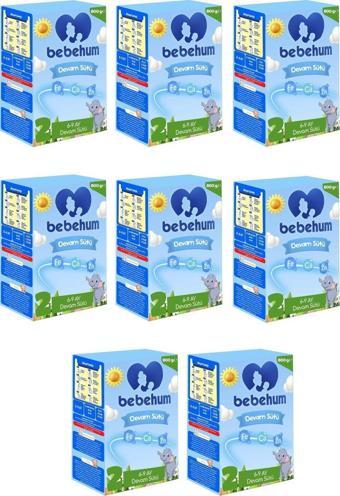 Bebehum 2 Devam Sütü 800 Gr 6-9 Ay 8 Adet