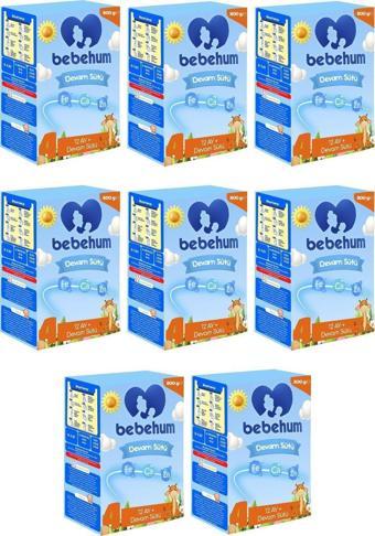 Bebehum 4 Devam Sütü 800 Gr 12+ Ay 8 Adet