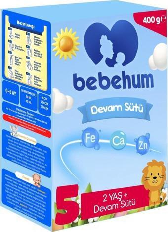 Bebehum 5 Devam Sütü 400 Gr 2 Yaş+