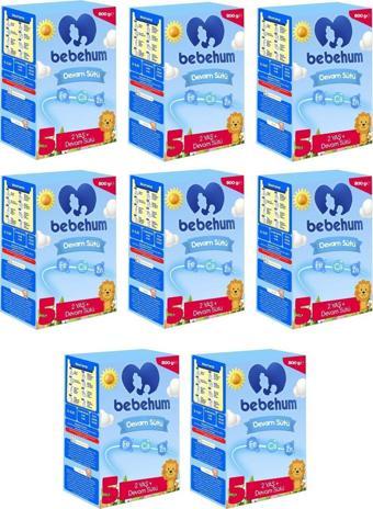 Bebehum 5 Devam Sütü 800 Gr 2 Yaş+ 8 Adet