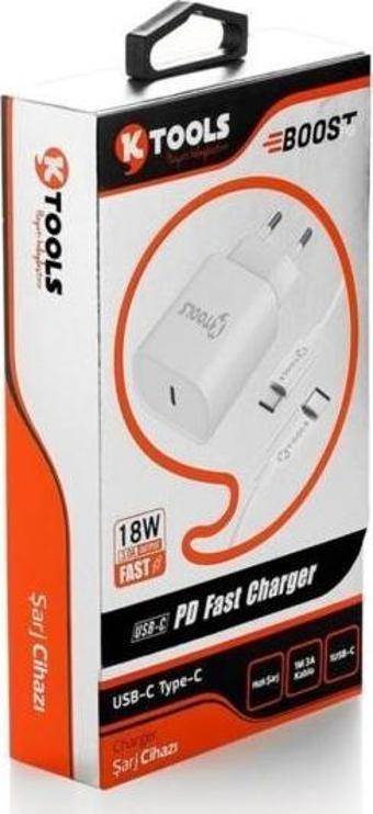 Ktools Pd 18w 3a Usb C Type C Hızlı Şarj Cihazı