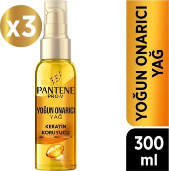 Pantene Saç Bakım Yağı Keratin Özlü Onarıcı E Vitaminli 100 ML x 3 Adet