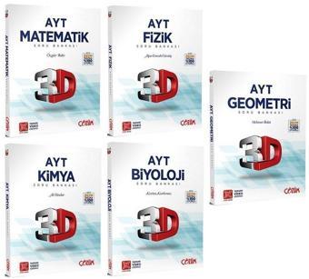 3D Yayınları YKS AYT Sayısal Soru Bankası 5 li Set  - 3D Yayınları