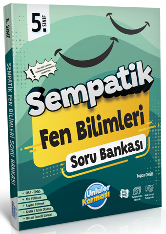 Ünlüler 5. Sınıf Fen Bilimleri Sempatik Soru Bankası Ünlüler Yayınları - Ünlüler Karması Yayınları