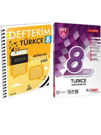 Sınav Yayınları LGS Türkçe Soru BTS ve Arı LGS Türkçe Defterim 2 Kitap Set - Sınav Yayınları
