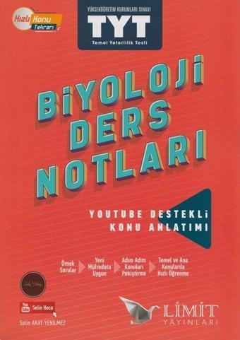 Limit Yayınları TYT Biyoloji Ders Notları - Limit Yayınları