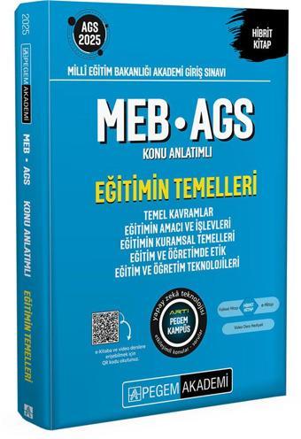 Pegem 2025 MEB-AGS Eğitimin Temelleri Konu Anlatımlı Pegem Akademi Yayınları - Pegem Akademi Yayıncılık