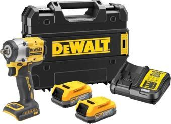 Dewalt POWERSTACK Kömürsüz Akülü Somun Sıkma 610Nm DCF921E2T-QW 2x2 Ah