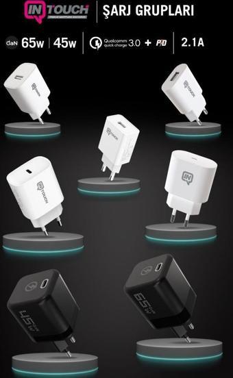 İntouch Smarty Mini 2.1 A Usb Şarj Adaptörü Ve Micro Kablo