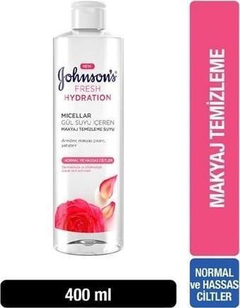 Johnson's Gül Suyu Özlü Micellar Makyaj Temizleme Suyu 400 ML