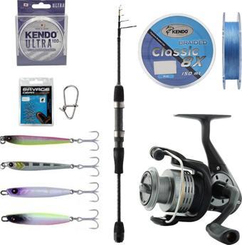 YekOutdoor Profesyonel LRF Olta Seti Okuma 210cm 1-8 gr Lrf Kamışı&Okuma Revenger RV-25 FD Olta Makinesi