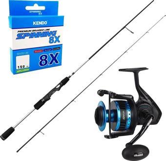 YekOutdoor Üst Düzey Okuma Spin Olta Seti  Okuma Helios SX Spin 2,70cm 15-45 gr 2 Parça Spin Kamışı&Okuma Azores ZXP-400