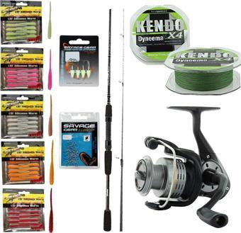 YekOutdoor Silikonlu LRF Seti Okuma Wave Power 228 cm 2-12 gr Lrf Kamışı&Okuma Revenger RV-25 FD Olta Makinesi