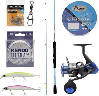YekOutdoor Okuma Spin Olta Seti Okuma Fuel Spin 2,44 cm 15-40 gr 2 Parça Spin Kamışı&Okuma Safina SW-X SNW-4000A 4+1BB O