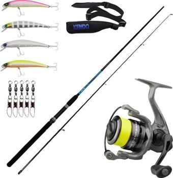 YekOutdoor Okuma Spin Olta Seti Okuma G-Power Spin 8' 240cm 15-40 gr 2 Parça Spin Kamışı&Dam Quick Dynabraid 4 4000S FD 
