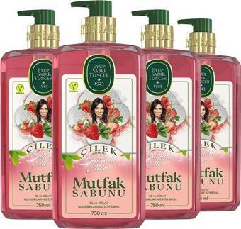 Eyüp Sabri Tuncer Çilek Mutfak Sabunu 750 ml x 4