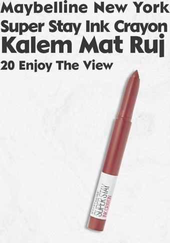 Maybelline New York Super Stay Ink Crayon Mat Kalem Ruj 20
