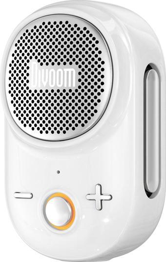 Divoom Itour-S IP67 Mini Bluetooth Hoparlör, Güçlü Bas, Taşınabilir Ses Bombası, Beyaz