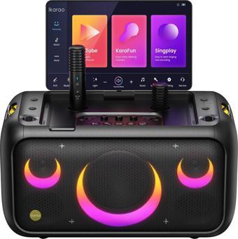Ikarao Partybox Break X1 800W Karaoke Bluetooth Hoparlör Seti, 13.3" Dahili Tablet, 2 Kablosuz Gizle