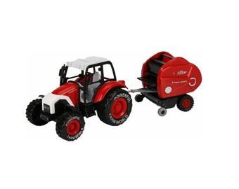 Maxx Wheels Çek Bırak Çitflik Araçları 25567 Kırmızı Ekim Makinesi