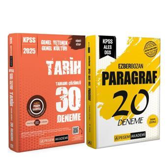 Pegem 2025 KPSS Tarih ve Paragraf Deneme Seti 2 Kitap - Pegem Akademi Yayıncılık
