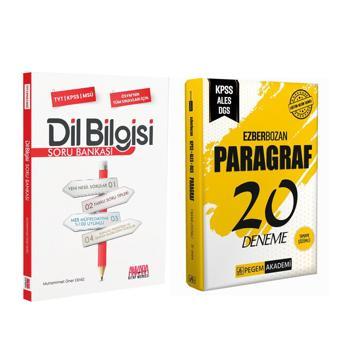 Pegem KPSS Ezberbozan Paragraf Deneme ve AKM Dil Bilgisi Soru Bankası Seti 2 Kitap - Pegem Akademi Yayıncılık