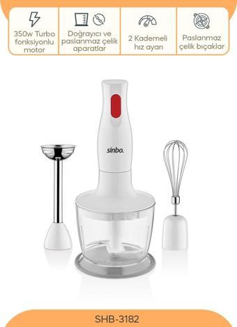 Sinbo SHB-3182 3'lü  El Blender Seti