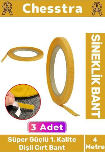İz Bırakmayan Süper Güçlü Kendinden Yapışkanlık Ahşap 1. Kalite Sineklik Yedek 4mt Cırt Bant 3 Adet