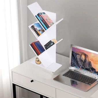Rmd Shop Dekoratif Mini Masa Üstü Kitaplık Beyaz
