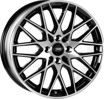 CMS-1062-07 7.0x17" -5x100 ET40 57.1 Diamond Black Gloss Jant (4 Adet)