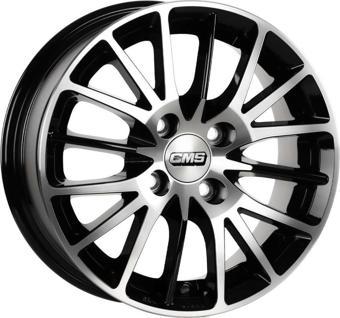 CMS-456-04 6.0x14"-4x100 ET35 67.2 Diamond Black Gloss Jant (4 Adet)