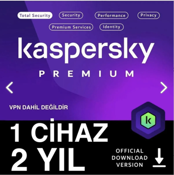 Kaspersky Premium Security 2025 1 Cihaz 2 Yıl